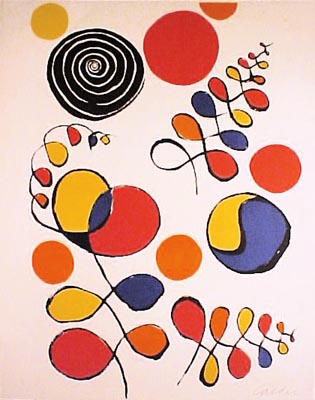 Alexander Calder - Floating Helix - Limited Edition Lithograph