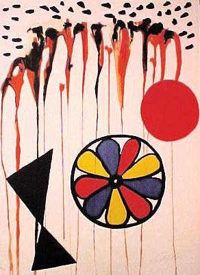 Alexander Calder - La Mousson - Limited Edition Lithograph