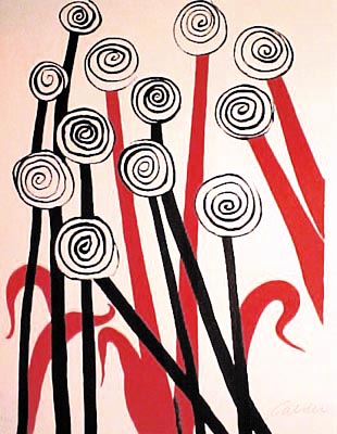 Alexander Calder - Les Fleurs - Limited Edition Lithograph