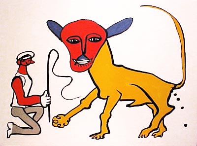 Alexander Calder - Lion Tamer - Limited Edition Lithograph