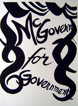 Alexander Calder - McGovern for Government - Limited Edition Lithograph