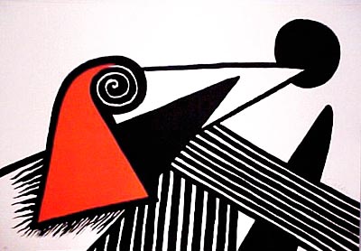 Alexander Calder - Phrygien et Barre de Fer - Limited Edition Lithograph