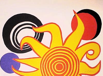 Alexander Calder - Sunrise II - Limited Edition Lithograph