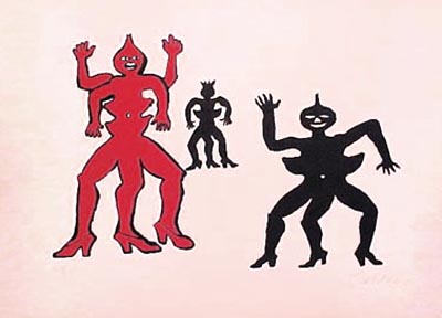Alexander Calder - Une Famile de la Bas - Limited Edition Lithograph