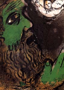 Marc Chagall - Job at Prayer - Limited Edition Lithograph 