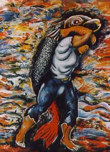 Sandro Chia - Water Bearer - Limited Edition Serigraph