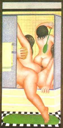 Beryl Cook - A Bathroom - Limited Edition Lithograph