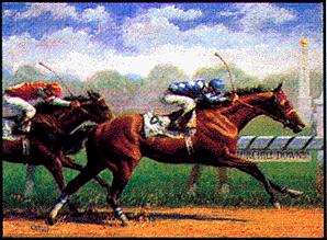 Jenness Cortez - 1993 Horse of the Year - Alysheba - Limited Edition Etching