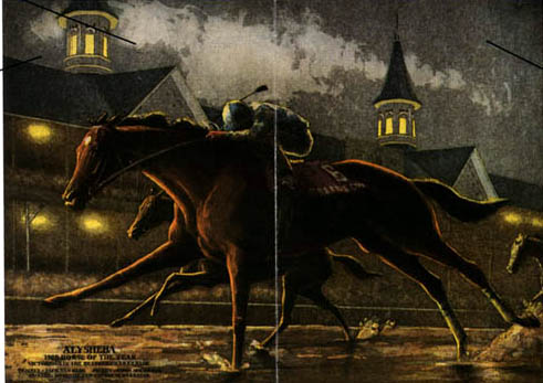 Jenness Cortez - 1988 Horse of the Year - Alysheba - Limited Edition Etching