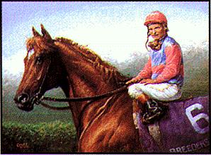 Jenness Cortez - 1988 Horse of the Year - Ferdinand - Limited Edition Etching