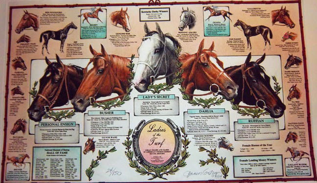 Jenness Cortez - Ladies of the Turf - Limited Edition Etching