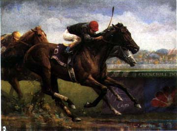 Jenness Cortez - Personal Ensign, Victorious in the 1988 Breeders Cup - Limited Edition Lithograph