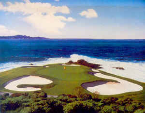 Danny Day - 7th at Pebble Beach - Limited Edition Lithograph