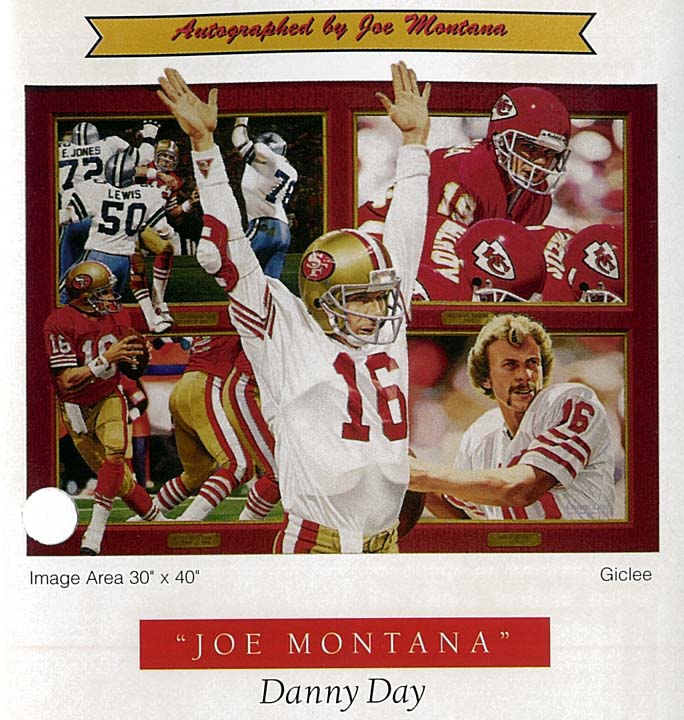 Danny Day - Joe Montana - Limited Edition Giclee