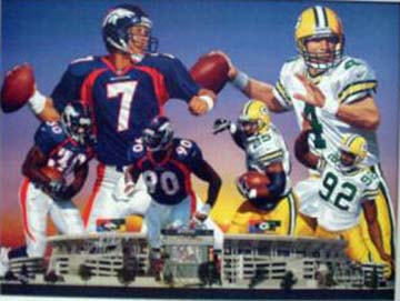 Danny Day - Super Bowl XXXII - Limited Edition Lithograph
