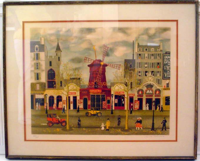 Michel Delacroix - Moulin Rouge - Limited Edition Lithograph