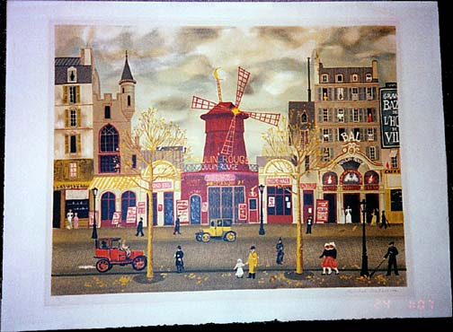 Michel Delacroix - Moulin Rouge - Limited Edition Lithograph