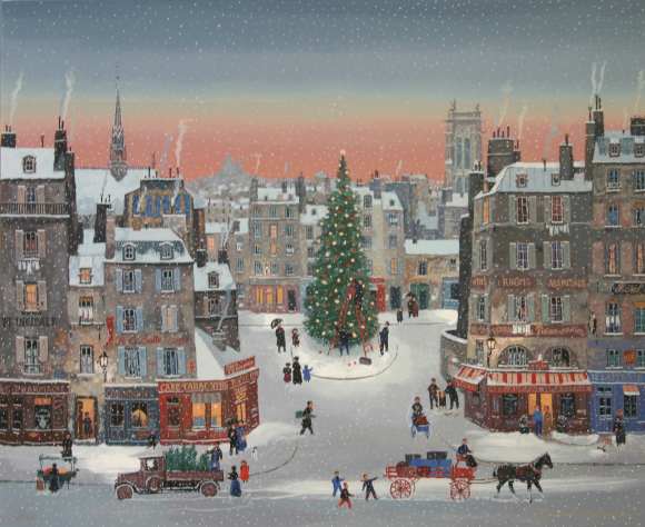 Michel Delacroix - Noel est de Retour - Limited Edition Serigraph