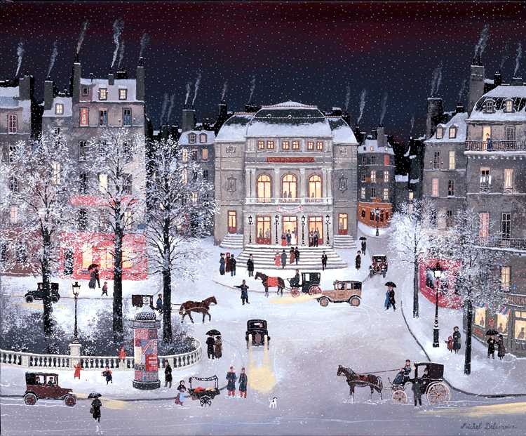 Michel Delacroix - Petrouchka, Opera Comique - Limited Edition Serigraph on Clayboard