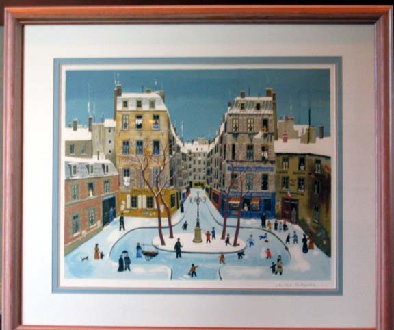 Michel Delacroix - La Place de Furstenburg - Limited Edition Lithograph