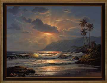 William DeShazo - Island Paradise - Limited Edition Mixed Media