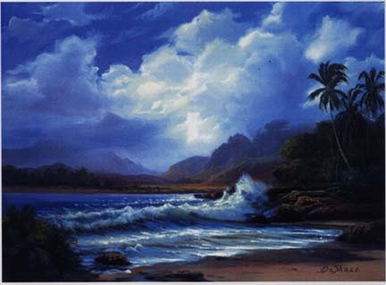 William DeShazo - Kauai Surf - Limited Edition Giclee on Canvas