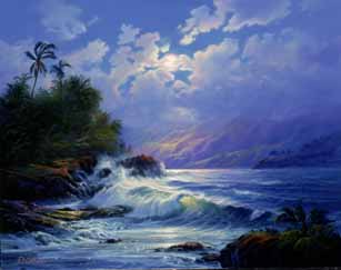 William DeShazo - Lapis Afternoon - Limited Edition Mixed Media