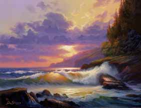 William DeShazo - Reflections Of Hawaii - Limited Edition Mixed Media