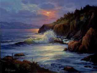 William DeShazo - Sunset Cove - Limited Edition Mixed Media