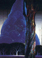 Eyvind Earle - Blue Nocturne - Limited Edition Serigraph