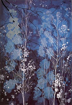 Eyvind Earle - Delphinium - Limited Edition Serigraph