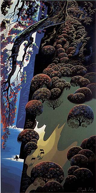 Eyvind Earle - Enchanted Coast - Limited Edition Serigraph