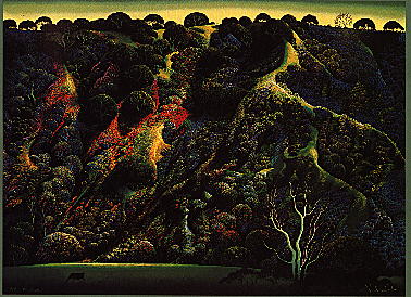 Eyvind Earle - Gardener's Ranch - Limited Edition Serigraph