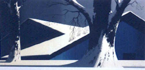 Eyvind Earle - Winter Quiet - Limited Edition Serigraph