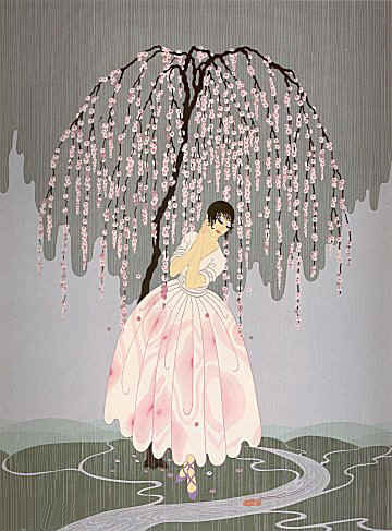  Erte - Blossom's Umbrella - Limited Edition Serigraph