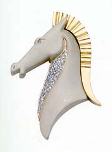  Erte - Le Cheval - Limited Edition Brooch