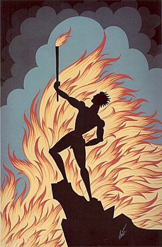  Erte - Fire - Limited Edition Serigraph