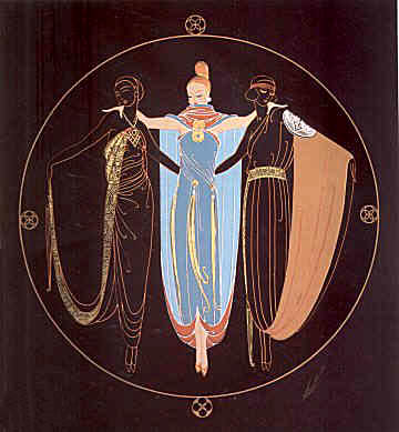  Erte - Ladies in Waiting - Limited Edition Serigraph