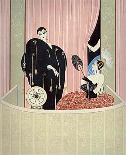  Erte - Loge de Theatre - Limited Edition Serigraph