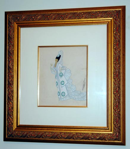  Erte - Opportune - Original Painting - Gouache