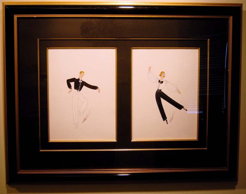  Erte - Tiger Rag - Original Painting - Gouache