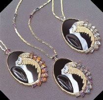  Erte - Beauty and the Beast - Limited Edition Pendant