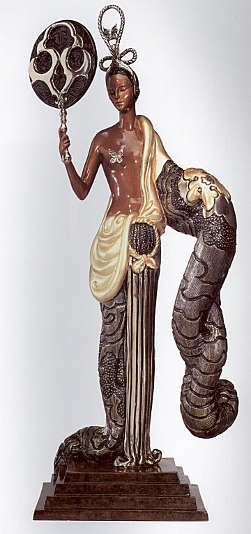 Erte - Bamboo - Limited Edition Bronze Sculpture