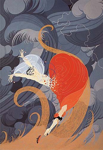  Erte - Swept Away - Limited Edition Serigraph