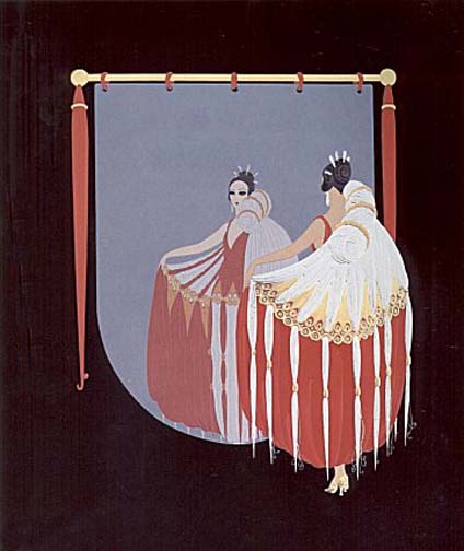  Erte - The Mirror - Limited Edition Serigraph