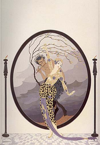  Erte - Woman and Satyr - Limited Edition Serigraph