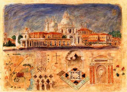 Roy Fairchild Woodard - Santa Maria Della Salute - Limited Edition Serigraph
