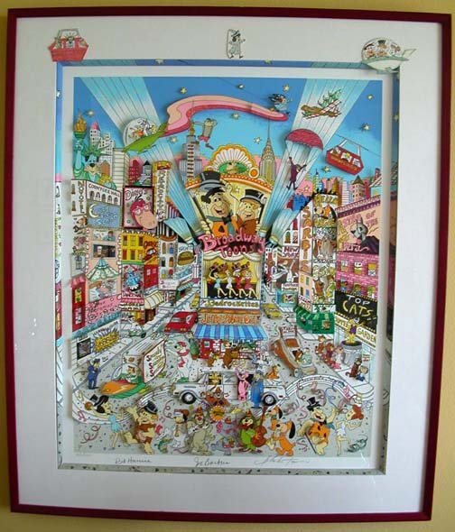Charles Fazzino - Broadway Toons - 3-D Limited Edition Serigraph