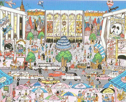 Charles Fazzino - Brunch at the Met - 3-D Limited Edition Serigraph