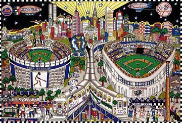 Charles Fazzino - Finally a Subway Series - 3-D Limited Edition Serigraph